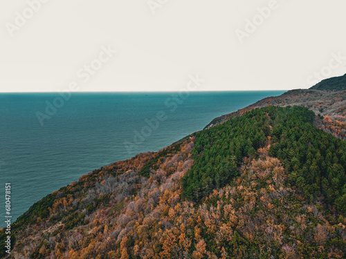 Aerial wiev , historical city Amasra.