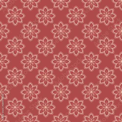Floral botanical texture pattern . Seamless flower pattern can be used for wallpaper, pattern fills, web page background, surface textures. © Tanita