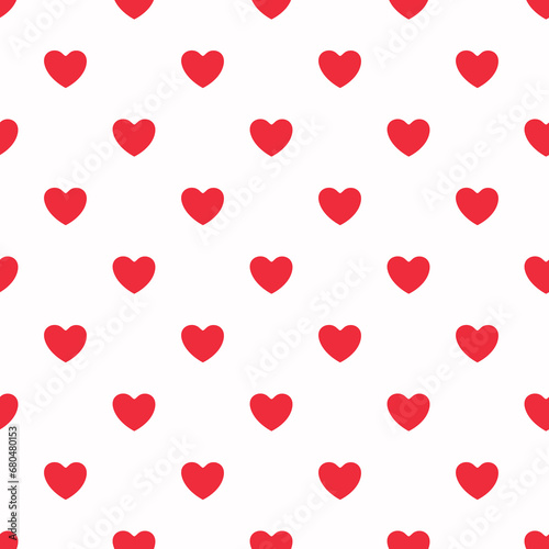 Seamless heart pattern background.Simple heart shape seamless pattern in diagonal arrangement. Love and romantic theme background.