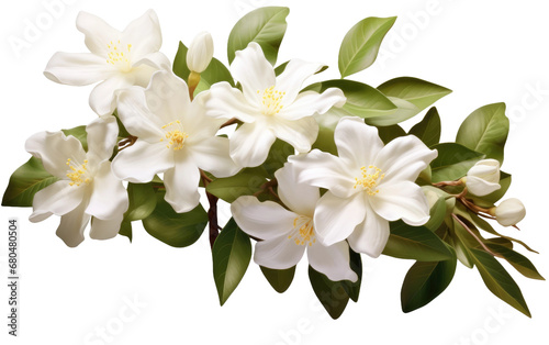 Jasmine View on White or PNG Transparent Background.