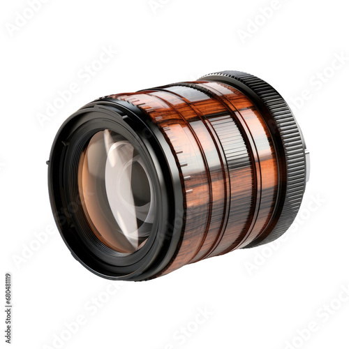 Lens Filter Case on White or PNG Transparent Background.