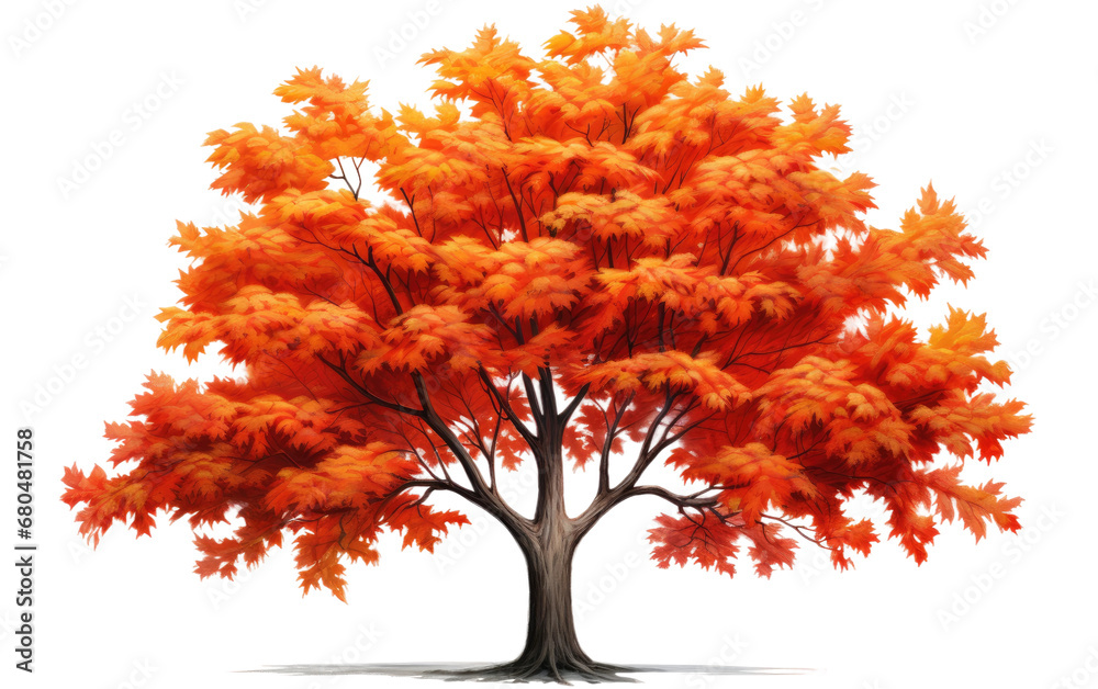 Foliage Beauty Maple Tree on White or PNG Transparent Background. Foliage Beauty Maple Tree on White or PNG Transparent Background.