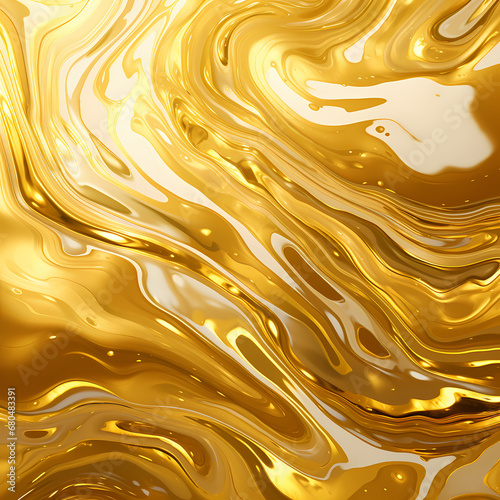 background with abstract representations of liquid gold