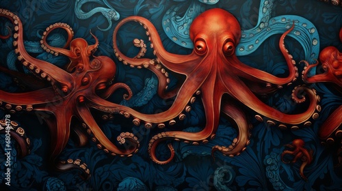 Octopus pattern, 16:9