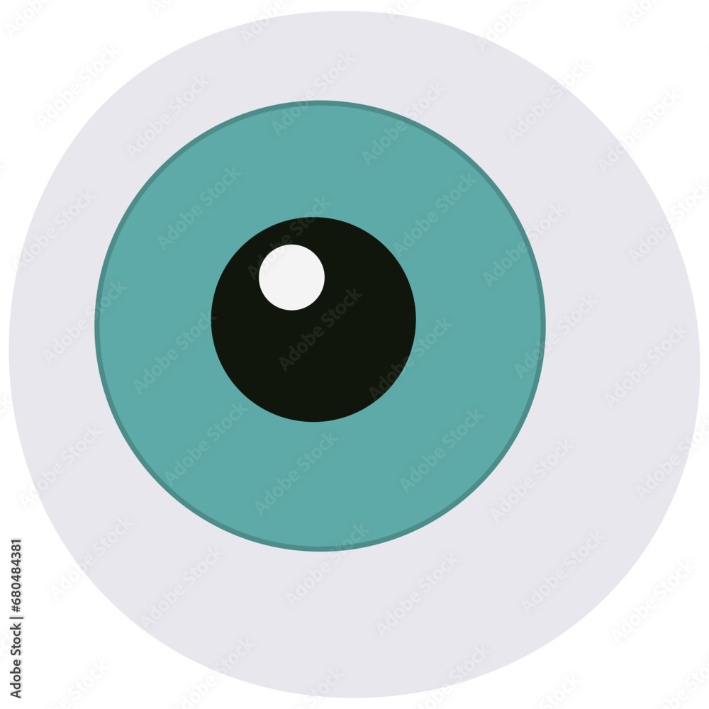 Eye cartoon illustration isolated on white background. Eye cartoon illustration isolated on white background.