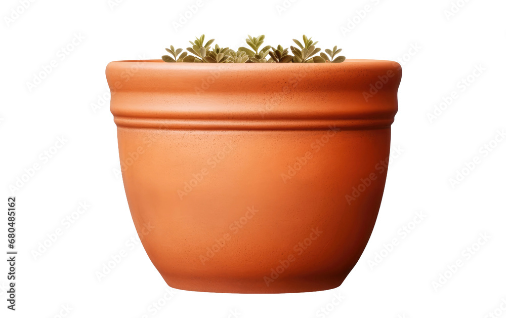 Terracotta Pot on White or PNG Transparent Background. Terracotta Pot on White or PNG Transparent Background.