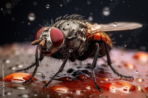Nahaufnahme einer Fliege © Norbert L. Maier