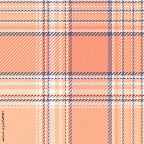 Check texture fabric of tartan textile background with a seamless vector plaid pattern.