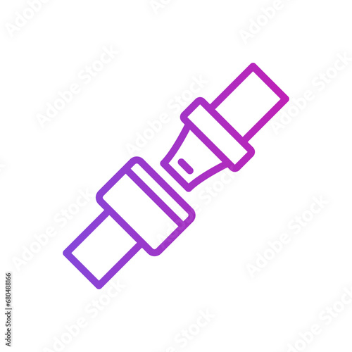 Safety Belt Icon Vector Design