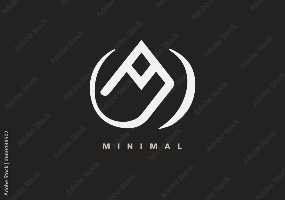 Minimal logo design vector template. This logo perfect for any business or organization. 100% Editable vectors. Icon symbol vector.
