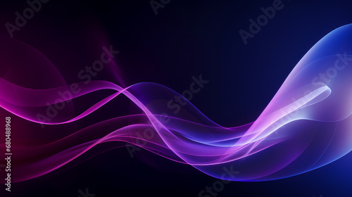 Beautiful luxury 3D modern abstract neon red purple pink background composed of waves with light digital effect in futuristic style.