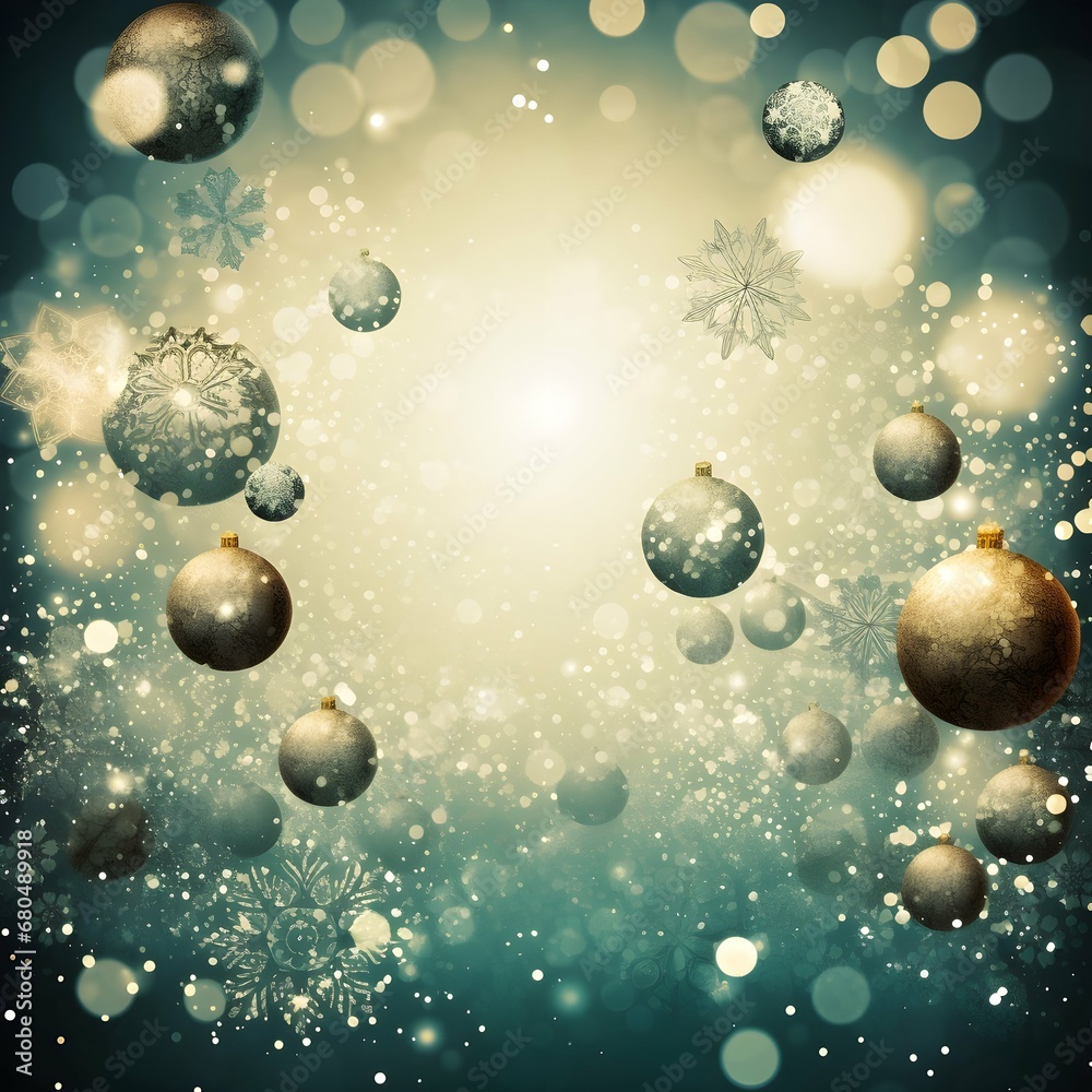 Blue Christmas background with bubbles, Xmas background Blue Christmas background with bubbles, Xmas background