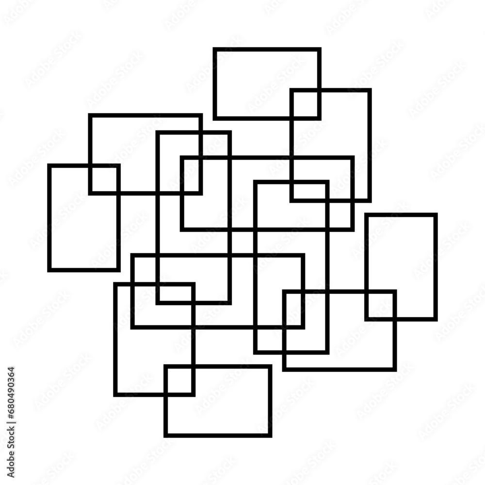 Geometric square pattern Geometric square pattern