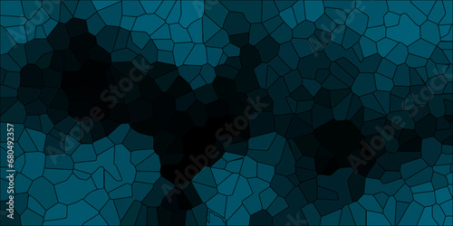 Quartz mint blue Broken Stained Glass Background. Voronoi diagram background. Seamless pattern shapes vector Vintage Quartz surface white for bathroom or kitchen 