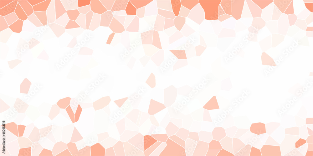 Pastel Orange colors stone tile pattern. Cement kitchen decor. Orange marble bath floor. Fabric vintage print. Quartz glass natural fragment. with white lines broken glass grunge art vintage design