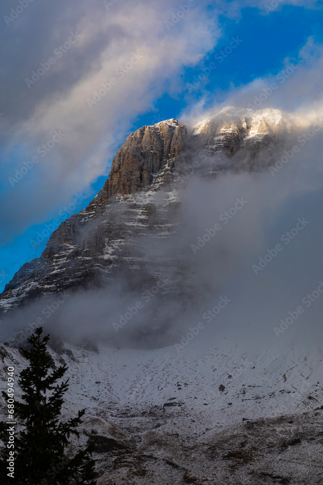 Sunset over the Altopiano del Montasio