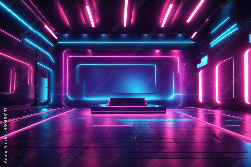 technology abstract neon light background technology abstract neon light background