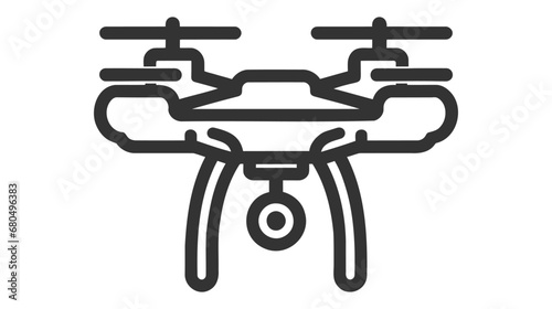 Drone concept line icon. Simple element illustration. drone concept outline symbol design.