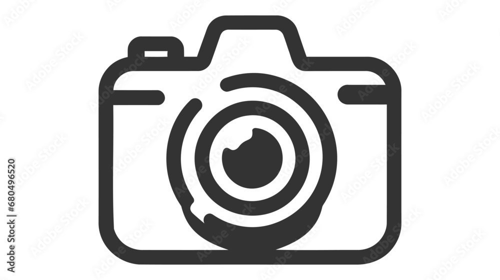 Photo camera vector icon isolated on white background Photo camera vector icon isolated on white background