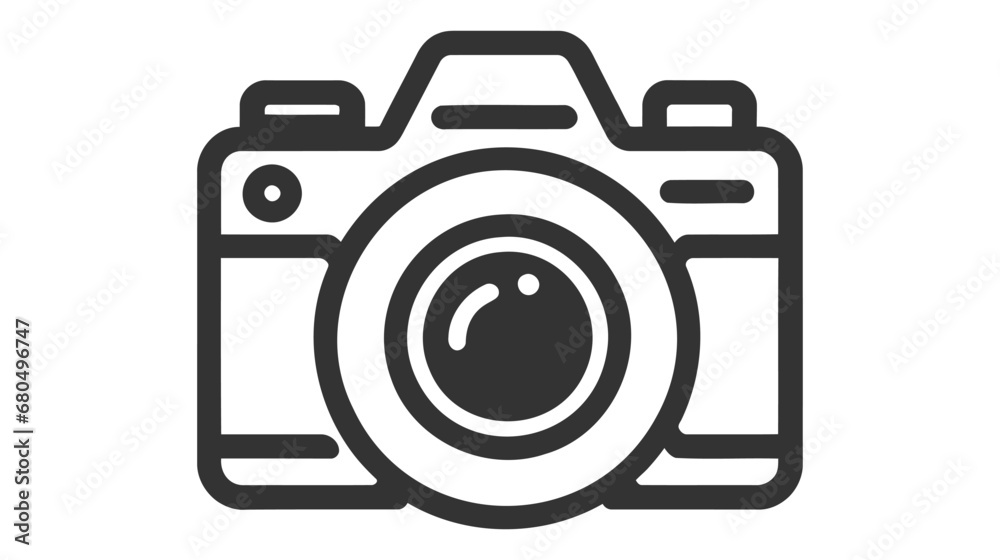 Photo camera vector icon isolated on white background Photo camera vector icon isolated on white background