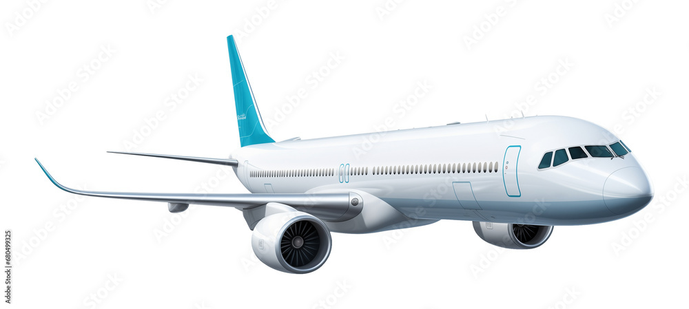 Airplane Isolated on Transparent Background
