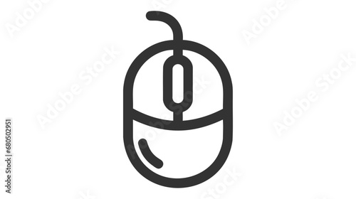 Mouse icon vector illustration template on white background