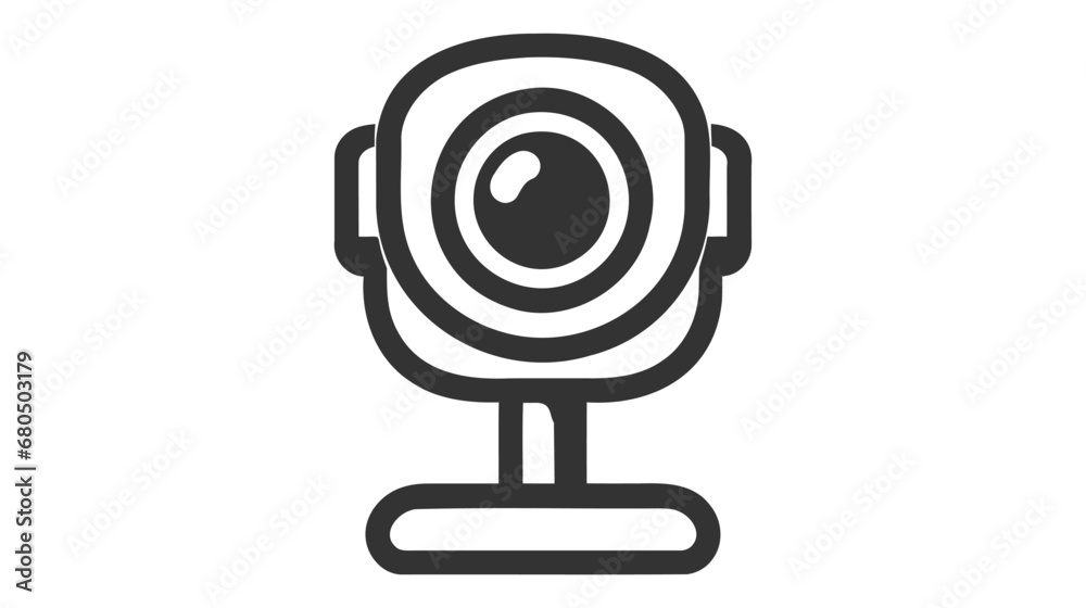 Digital Webcam line icon. linear style sign for mobile concept and web design. webcam video call outline vector icon Digital Webcam line icon. linear style sign for mobile concept and web design. webcam video call outline vector icon