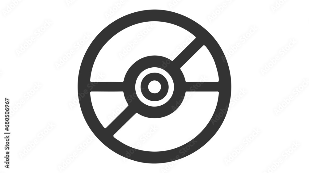 Compact Disk, Blu-ray, CD or DVD. Flat Vector Icon illustration. Simple black symbol on white background. Compact Disk, Blu-ray, CD or DVD. Flat Vector Icon illustration. Simple black symbol on white background.