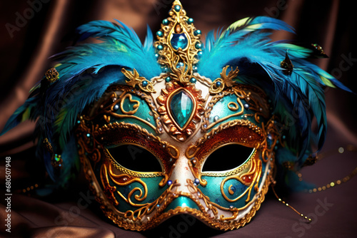 Mardi gras festive carnaval mask. 