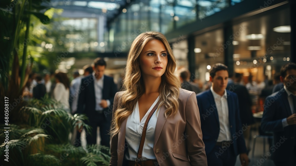 Danish businesswoman on a business congress Danish businesswoman on a business congress