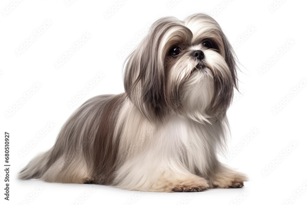 Shih Tzu cute dog isolated on white background Shih Tzu cute dog isolated on white background