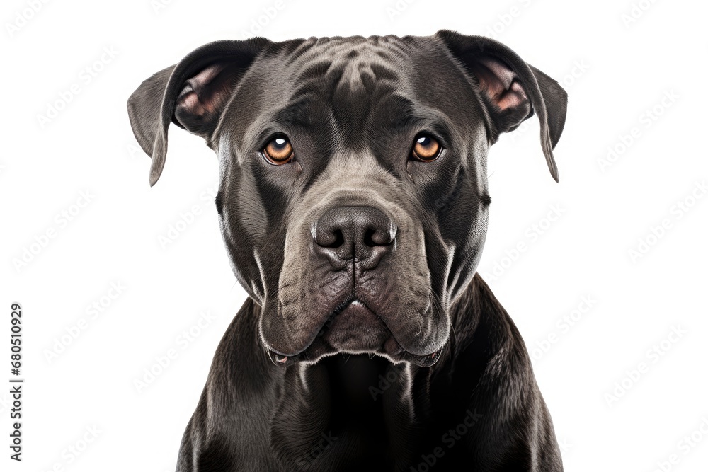 Cane Corso cute dog isolated on white background