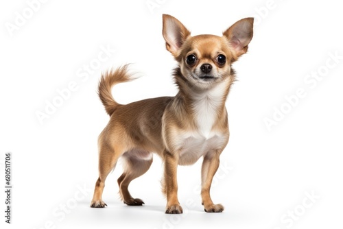Chihuahua cute dog isolated on white background © Karlaage