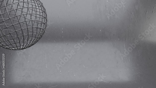 Abstract white-grey blurred scratched background with globemonochrome smooth motion design. Video animation Ultra HD 4K 3840x2160