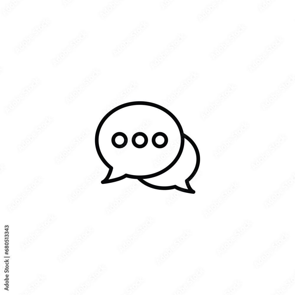 chat icon, bubble message icon vector for web chat icon, bubble message icon vector for web