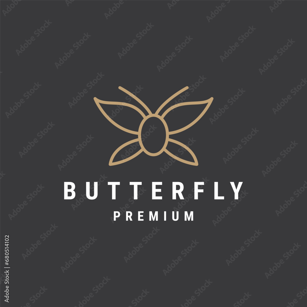 butterfly logo template vector illustration design
