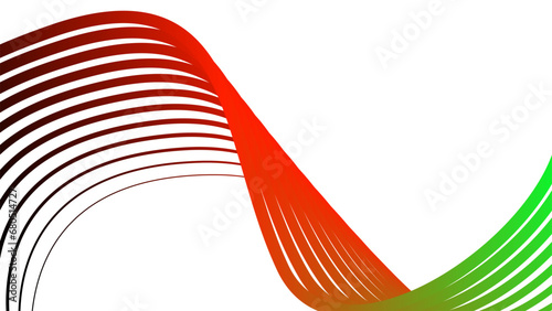 abstract tech wavy lines gradient background black red white green 