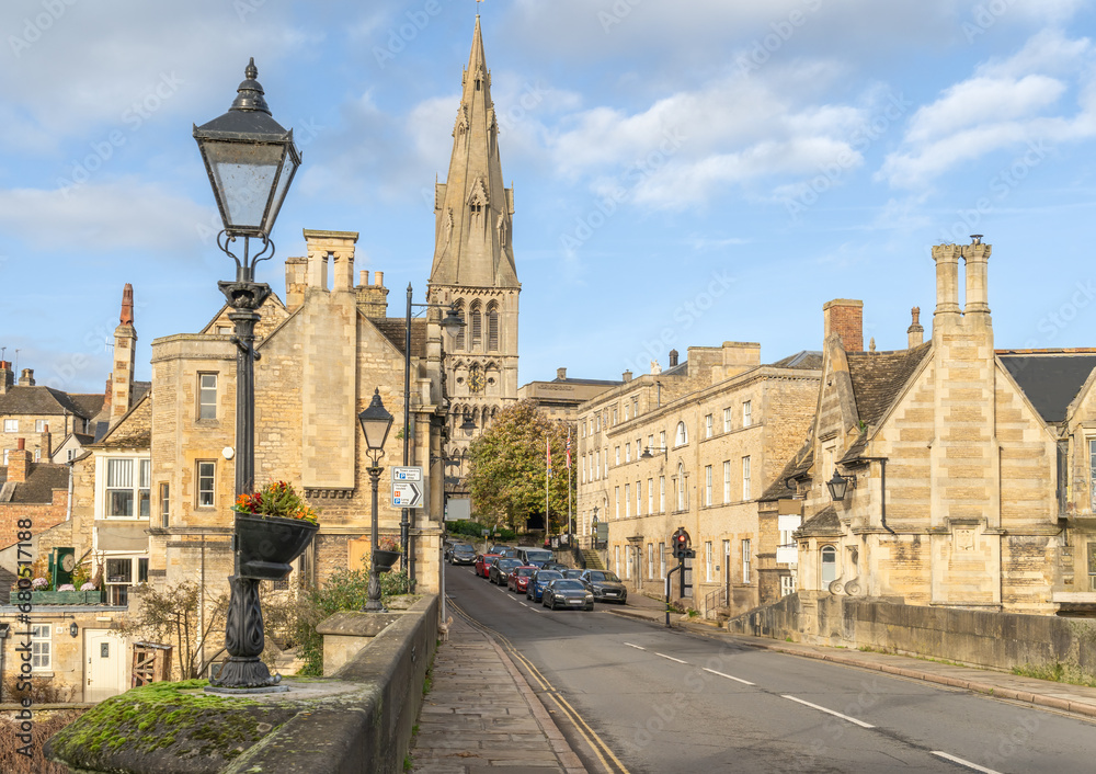 The historical market town of Stamford in Licolnshire England