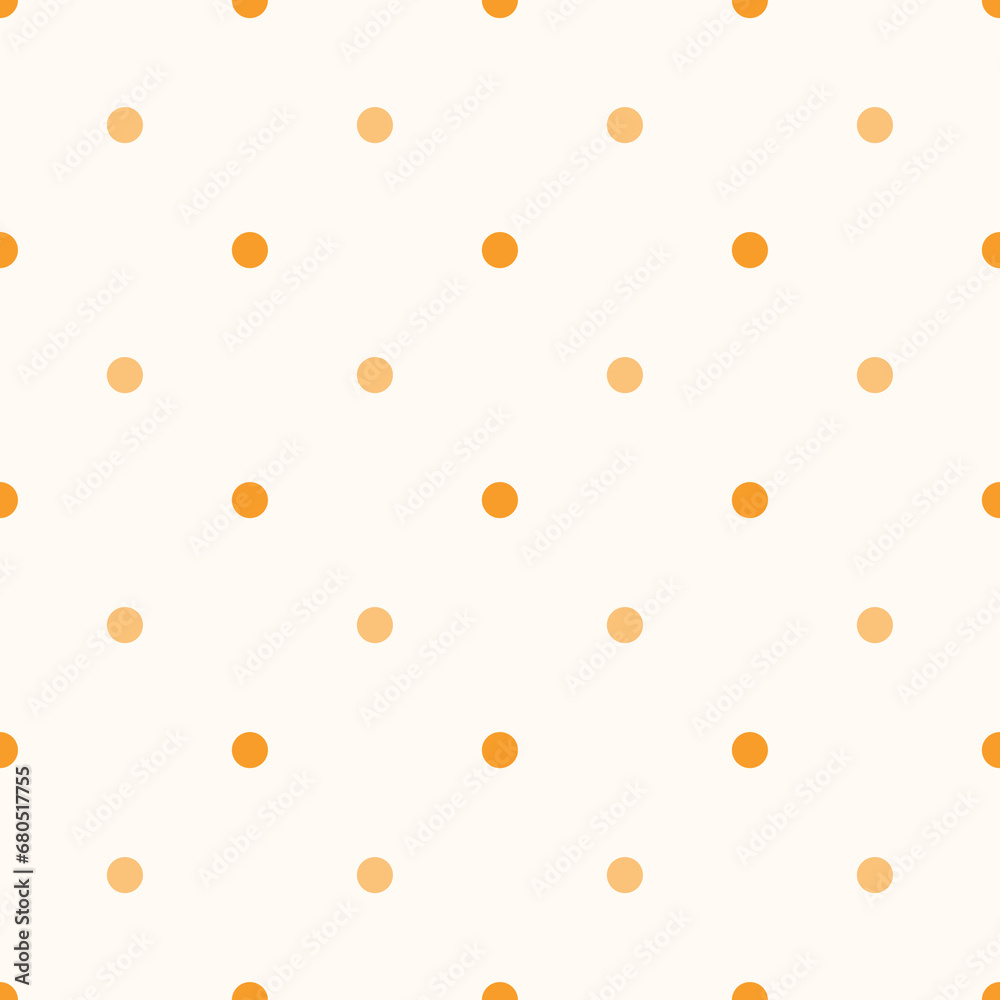 Color Seamless polka dot pattern. Colored repeat dots background for Your design - obrazy, fototapety, plakaty 