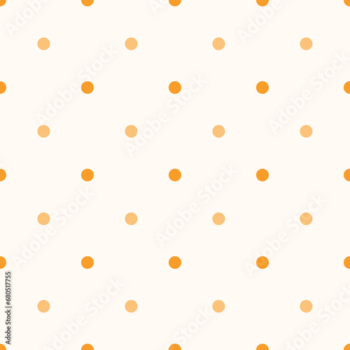 Color Seamless polka dot pattern. Colored repeat dots background for Your design photo
