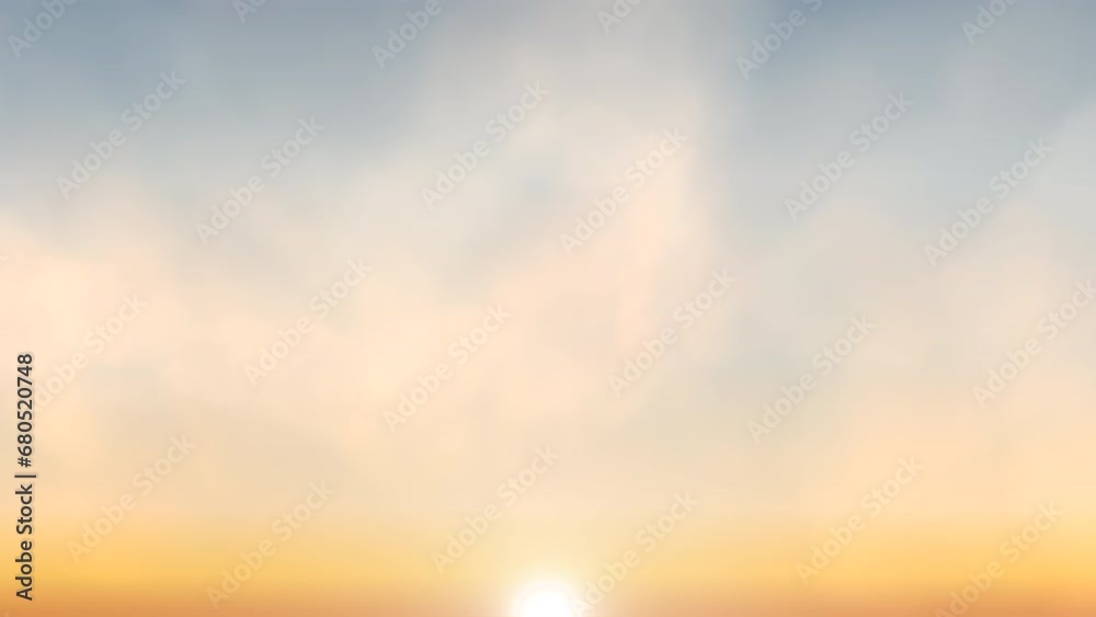 A serene sunset over placid waters depicts the sun's warm orange glow dipping behind the horizon. Pink and purple clouds add a stunning contrast to the sky A serene sunset over placid waters depicts the sun's warm orange glow dipping behind the horizon. Pink and purple clouds add a stunning contrast to the sky