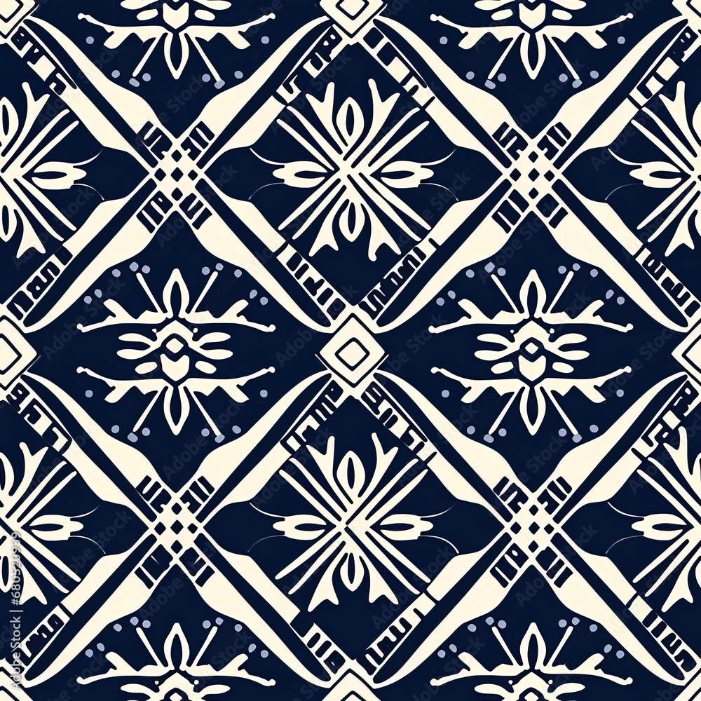 classic pattern textile design chess background