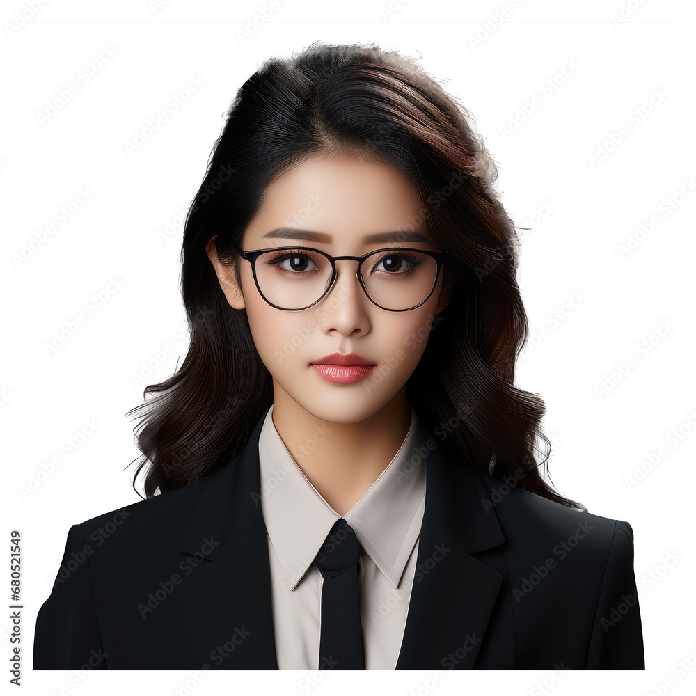 women wearing black suits and glasses, confident, energetic women wearing black suits and glasses, confident, energetic
