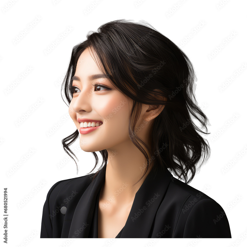 woman in her 20 wearing a suit
