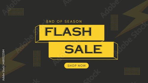flash sale banner template vector illustrator image