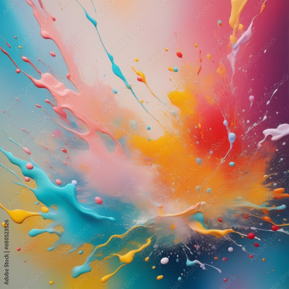 colorful background with splashes and paint colorful background with splashes and paint abstract colorful painting. 3d rendering, 3d illustration