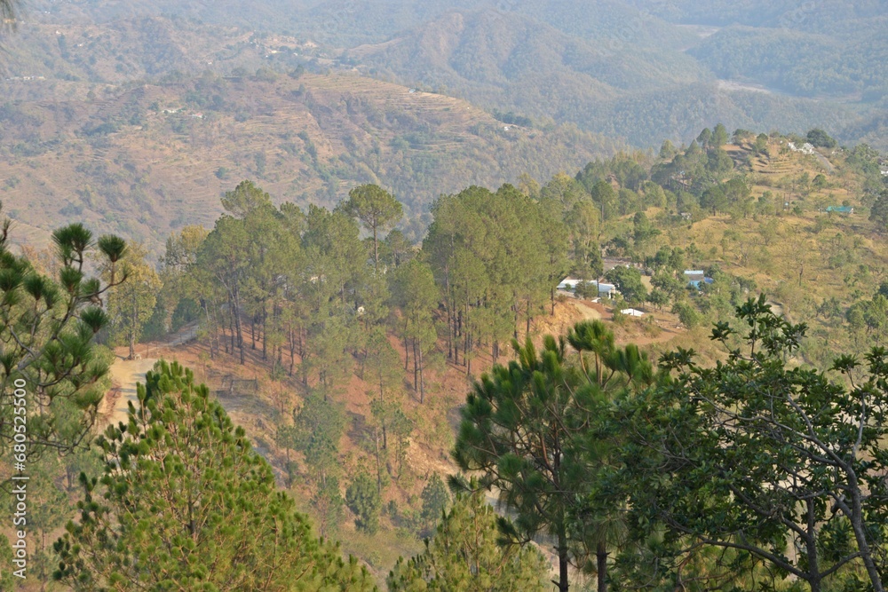 Obraz premium hill station of Lansdowne, Uttarakhand, India