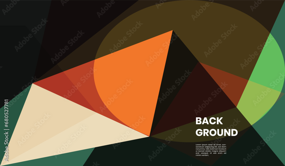 Creative geometric abstract background design template. Creative geometric abstract background design template.