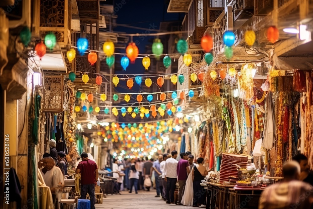 Ramadan Street Festivity: Lanterns, Lights, and Community

