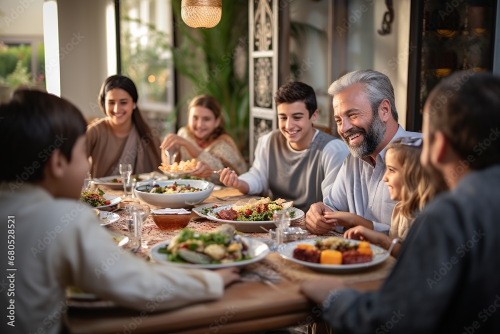 Family Gathering for a Traditional Feast

